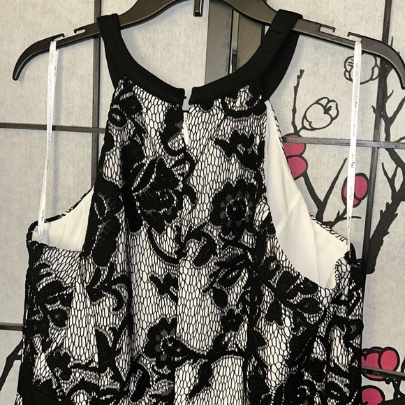NWT City Chic Pretty Lace dress in black and white - Picture 6 of 13